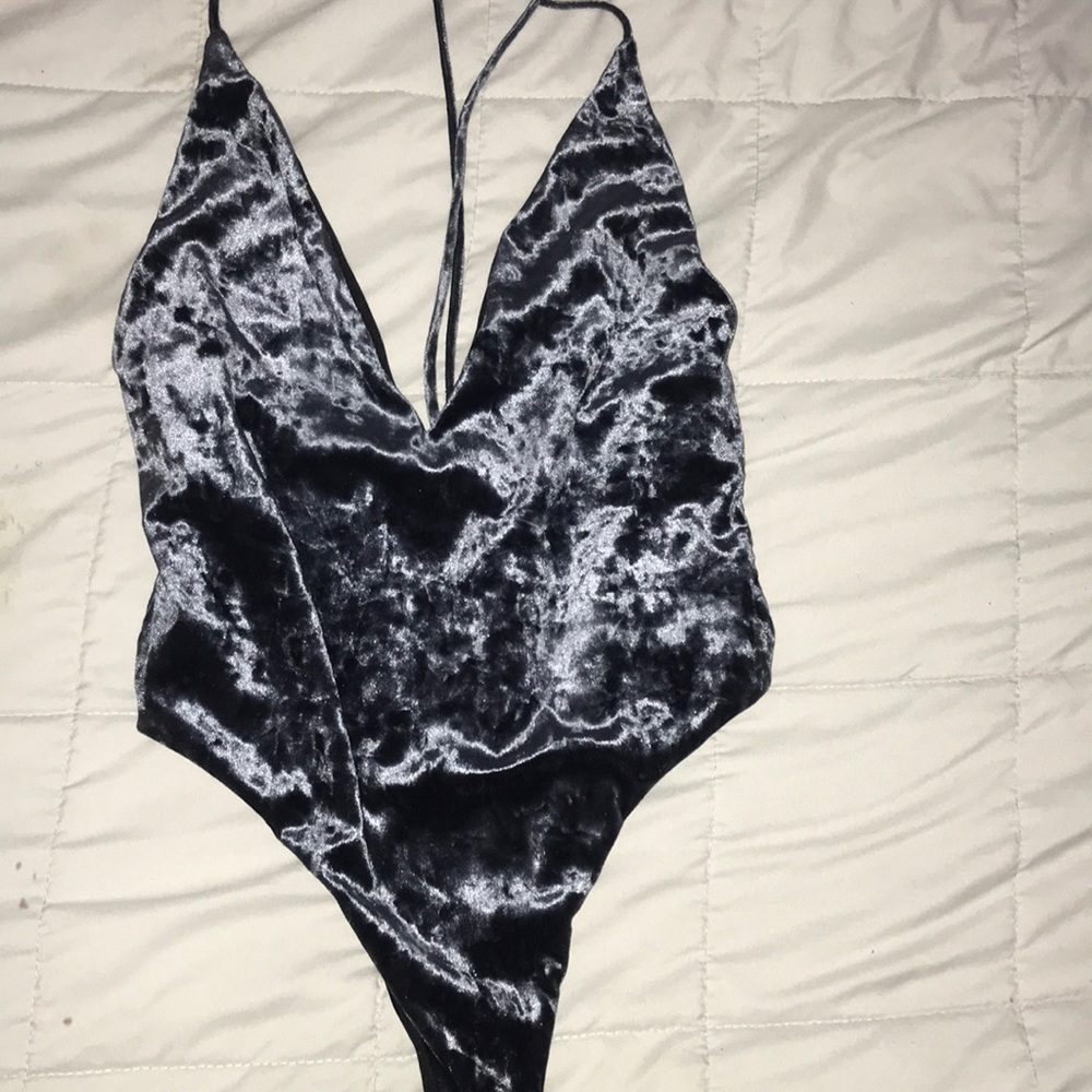 Velvet body suite